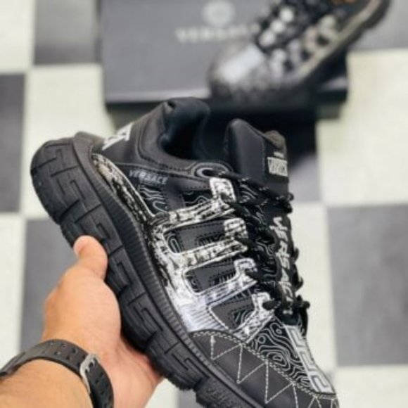 Versace Black Trigreca Sneakers main image 4